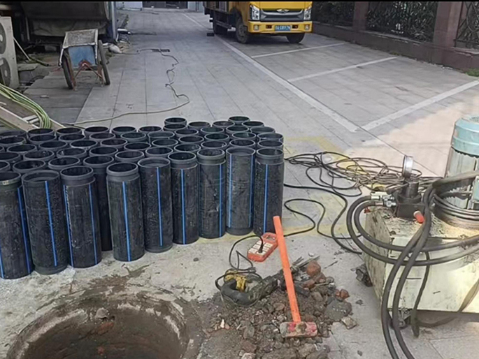 同安PE置换管厂家 DN315置换管 非开挖管短管置换